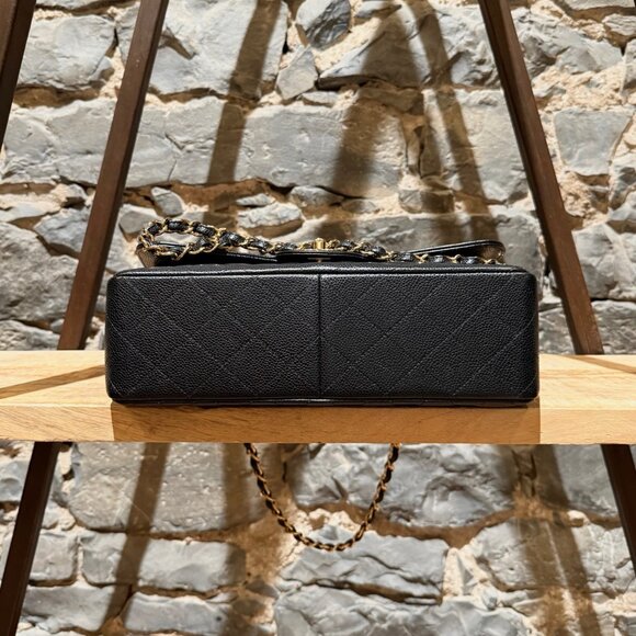 Chanel Black Caviar Jumbo GHW Classic Double Flap Bag - Picture 7 of 16